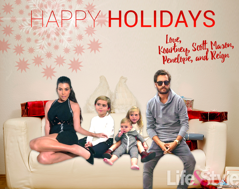Kourtney kardashian christmas card ls