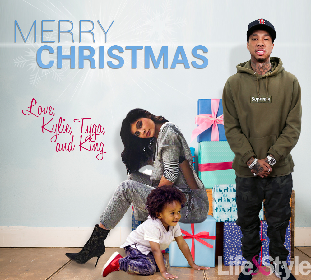 Kylie tyga christmas card 2016