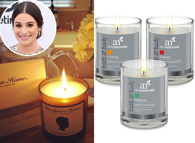 lea michele candles lea michele candles