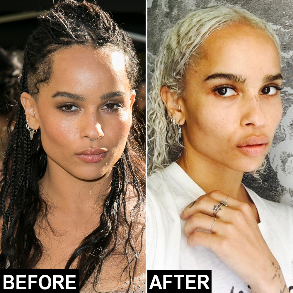 Zoe kravitz transformation