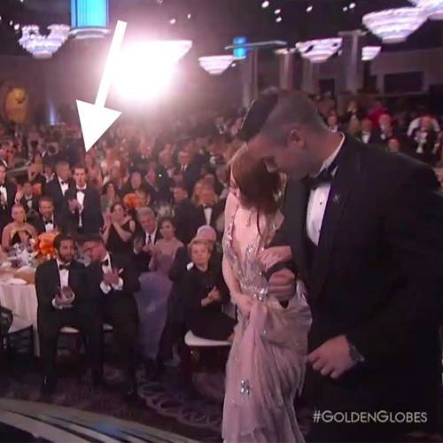 Andrew garfield emma stone golden globes 2017