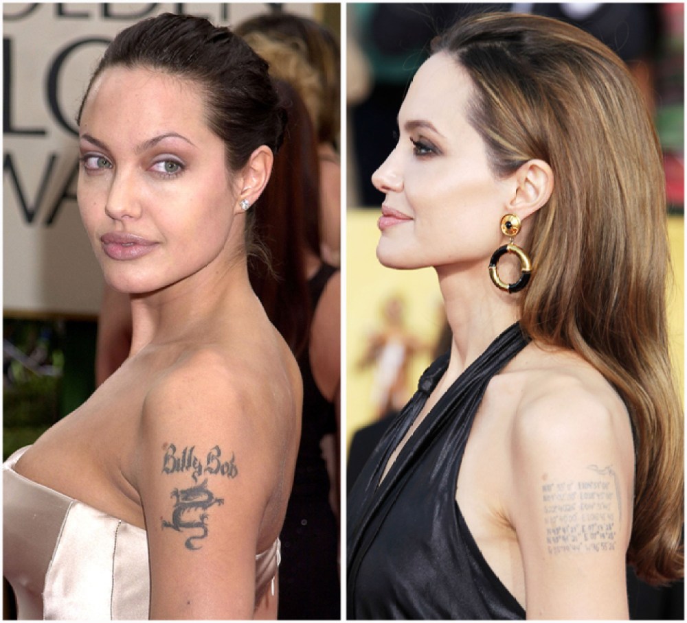 Angelina Jolie S Tattoos Did You Know She Has One For Brad Pitt
