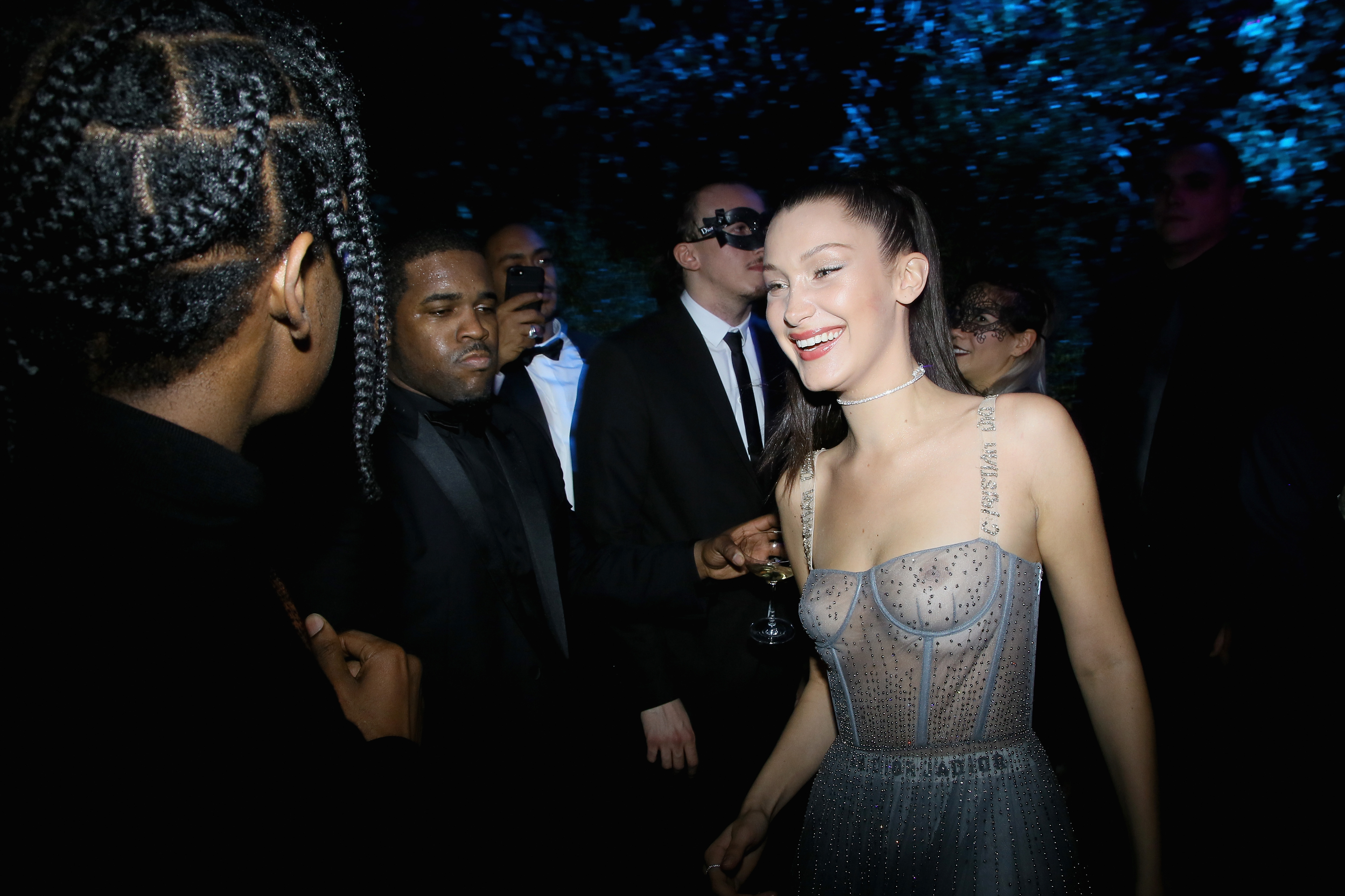 Bella hadid nipple sheer dress 3