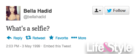 Bellahadid 90s tweets