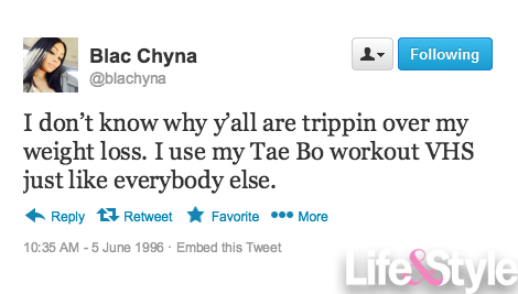 Blac chyna tweets 90s