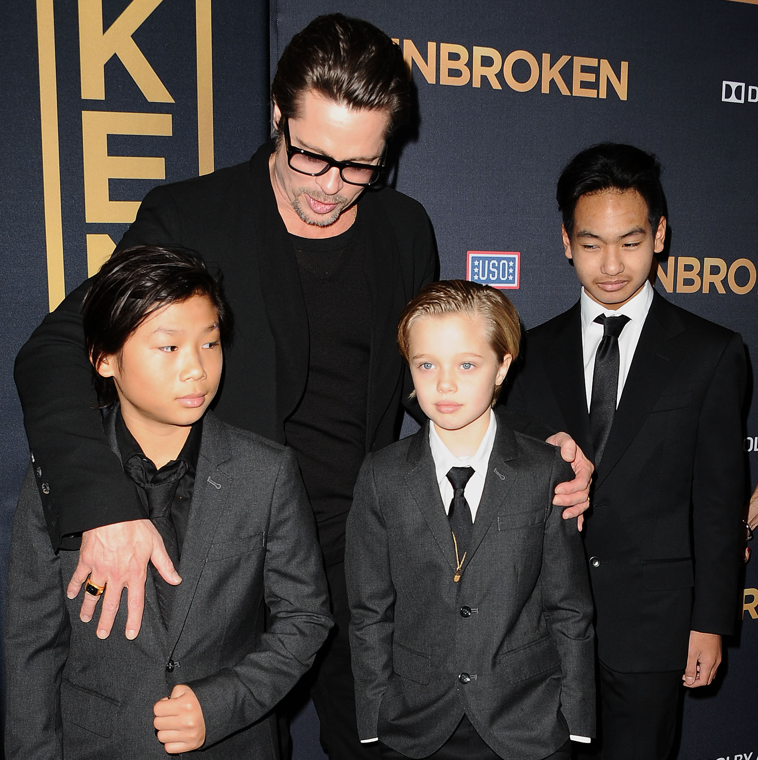 brad pitt kids getty images