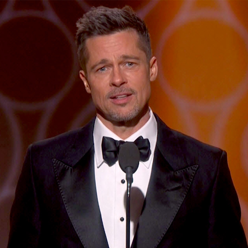 Brad pitt golden globes 2017