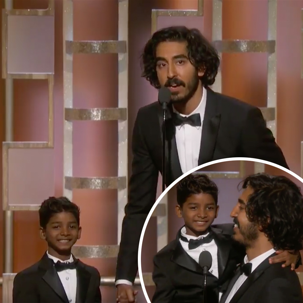 Dev patel sunny pawar golden globes 2017