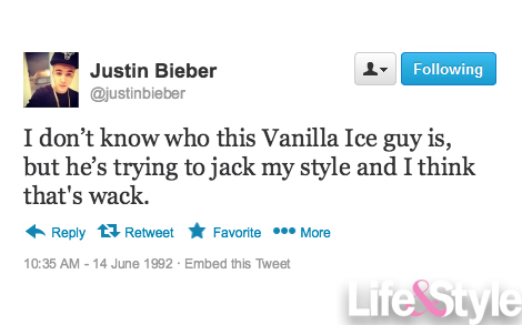 Justin bieber 90s tweet 3