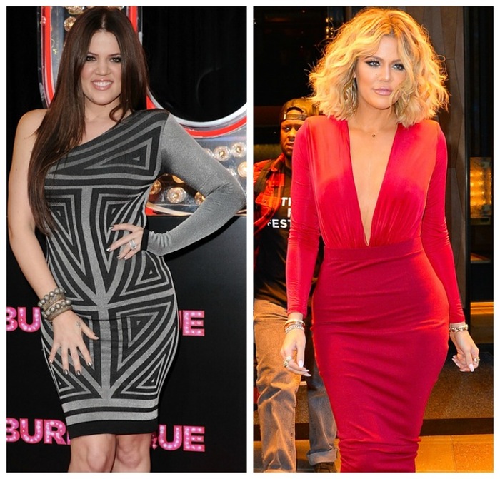 khloe kardashian weight loss 2010-2016 getty images