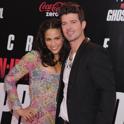 robin thicke paula patton getty images