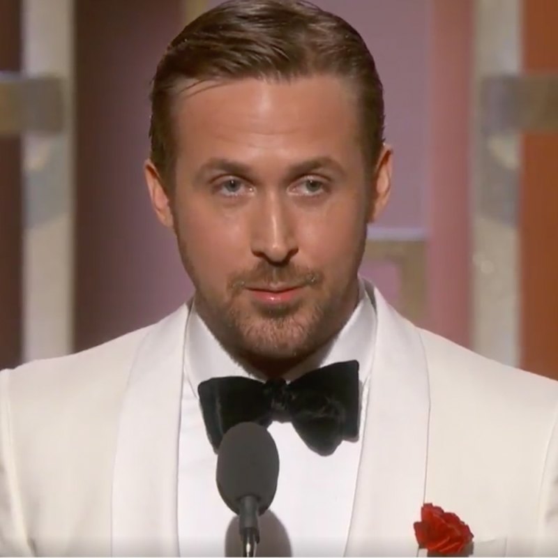 Ryan gosling golden globes 2017