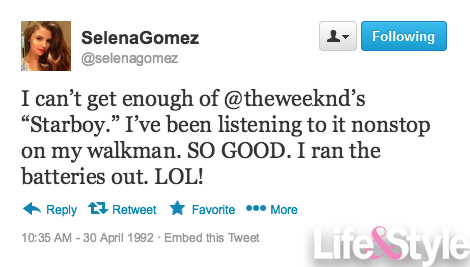 Selena gomez tweets 90s main