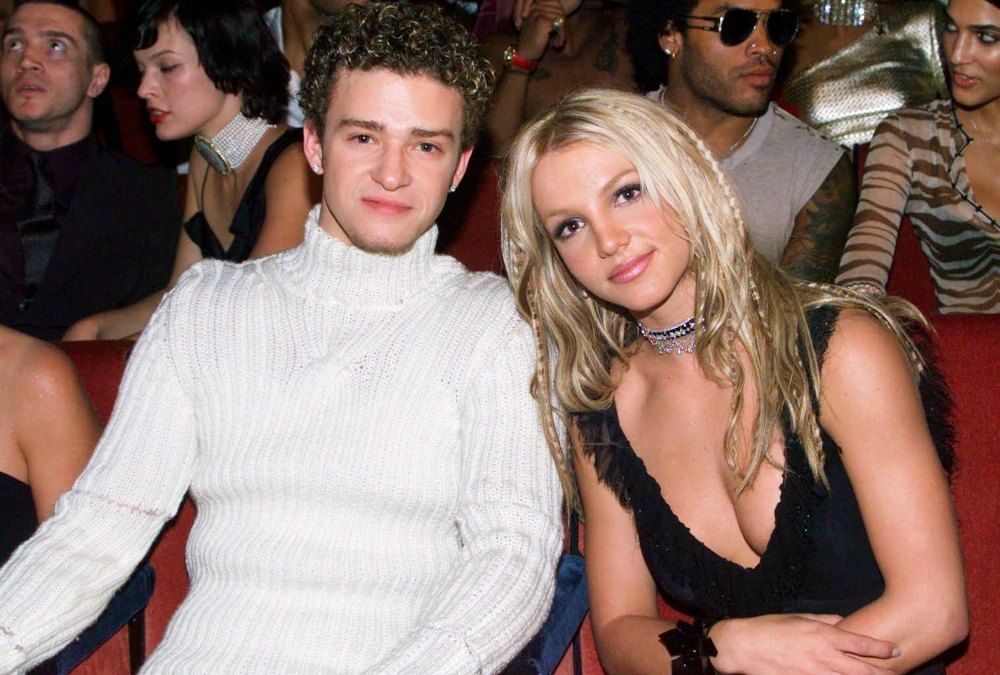 Britney Spears and Justin Timberlake show some PDA