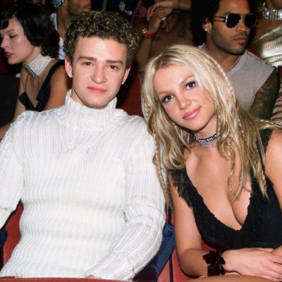 Britney Spears and Justin Timberlake show some PDA