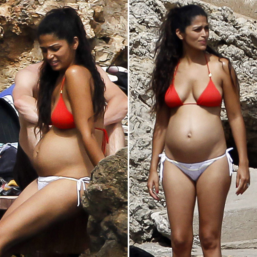 Camila alves pregnant bikini