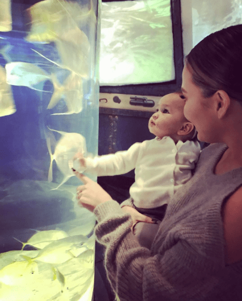 Chrissy teigen baby luna aquarium