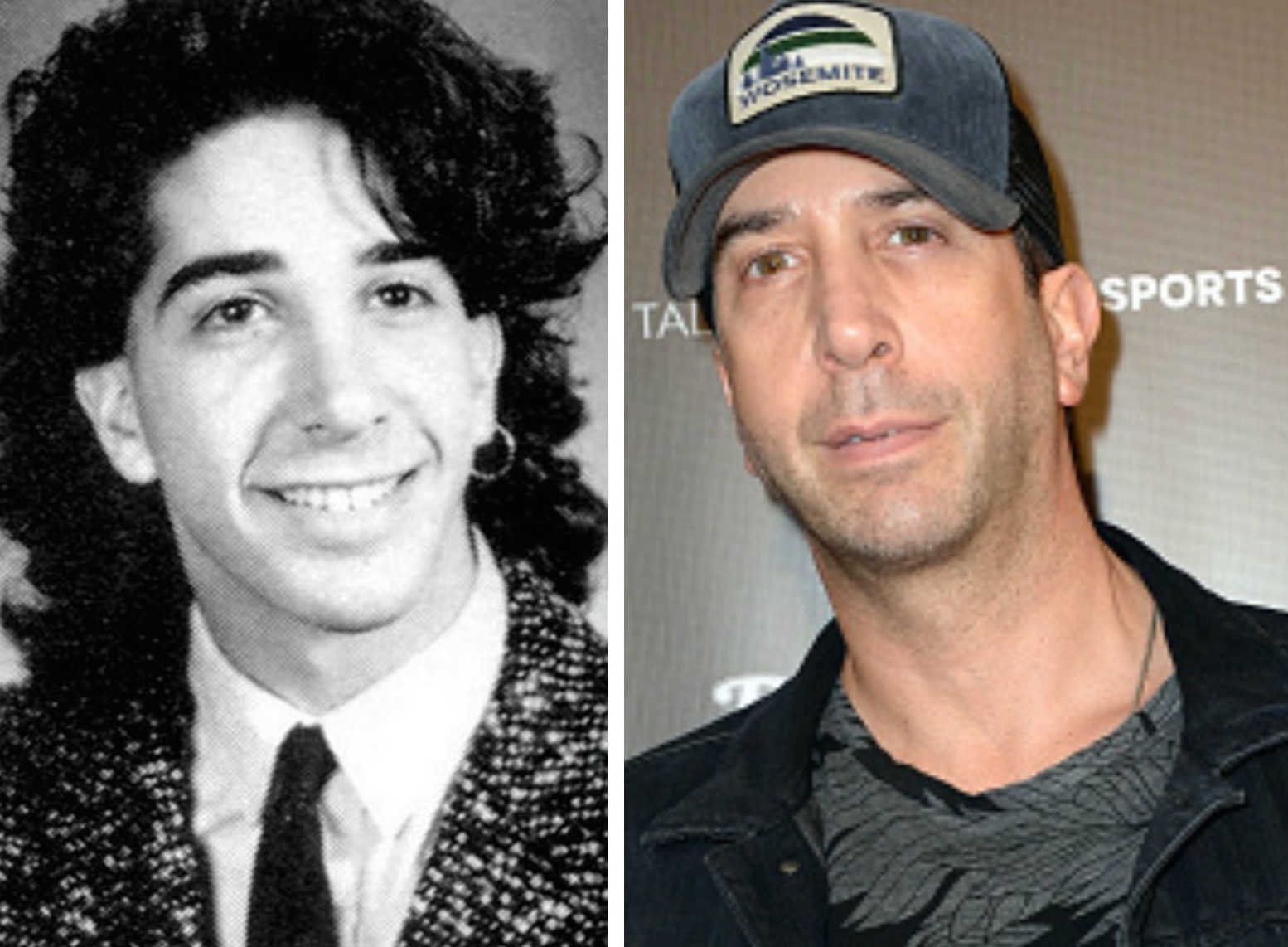 David schwimmer yearbook photo then and now