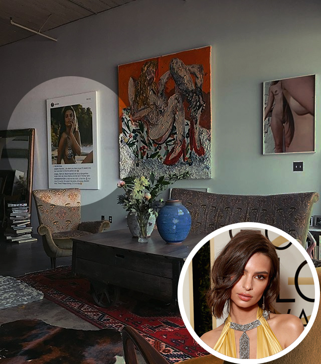 Emily ratajkowski framed photo