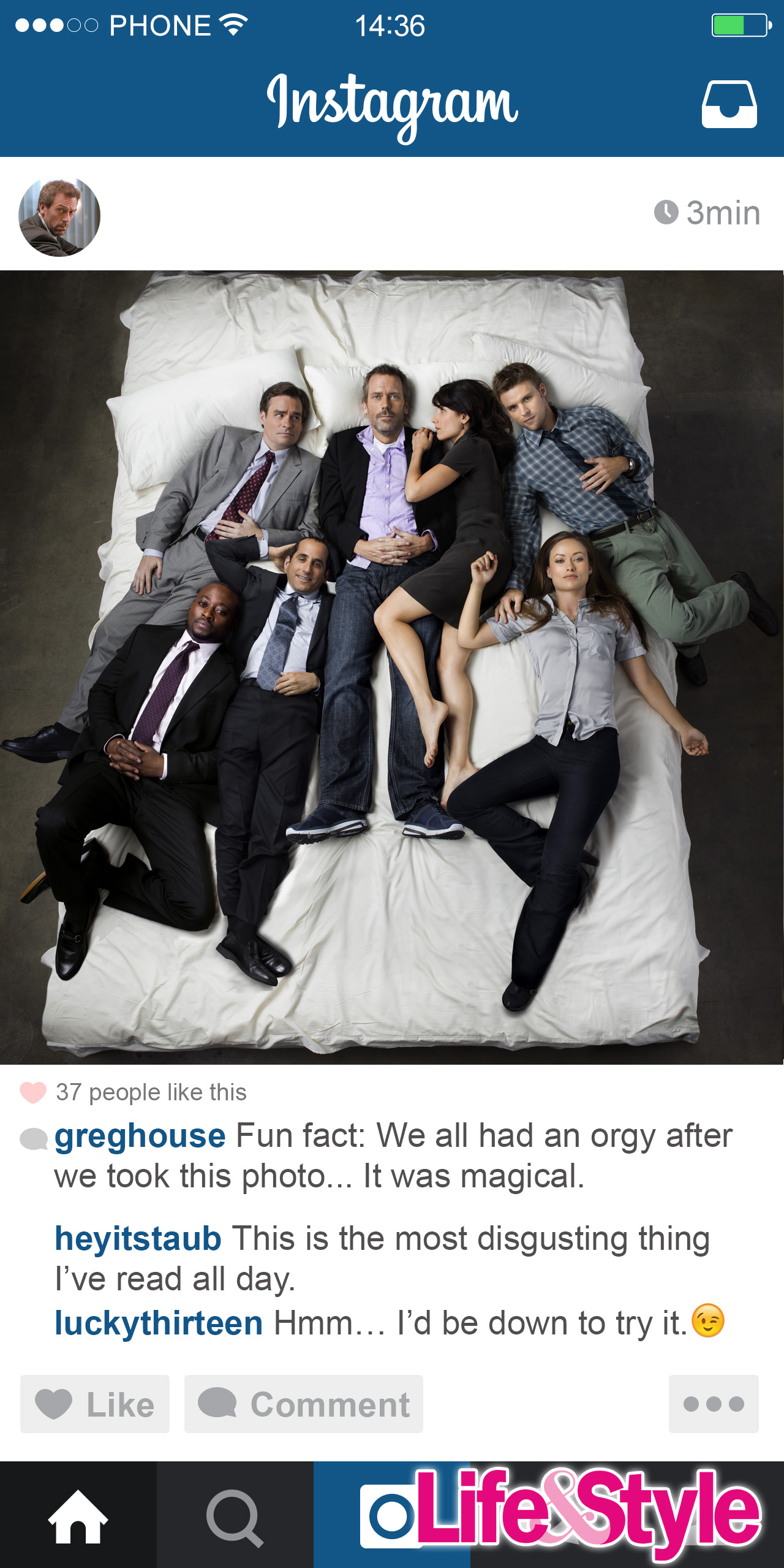 House instagram status 2