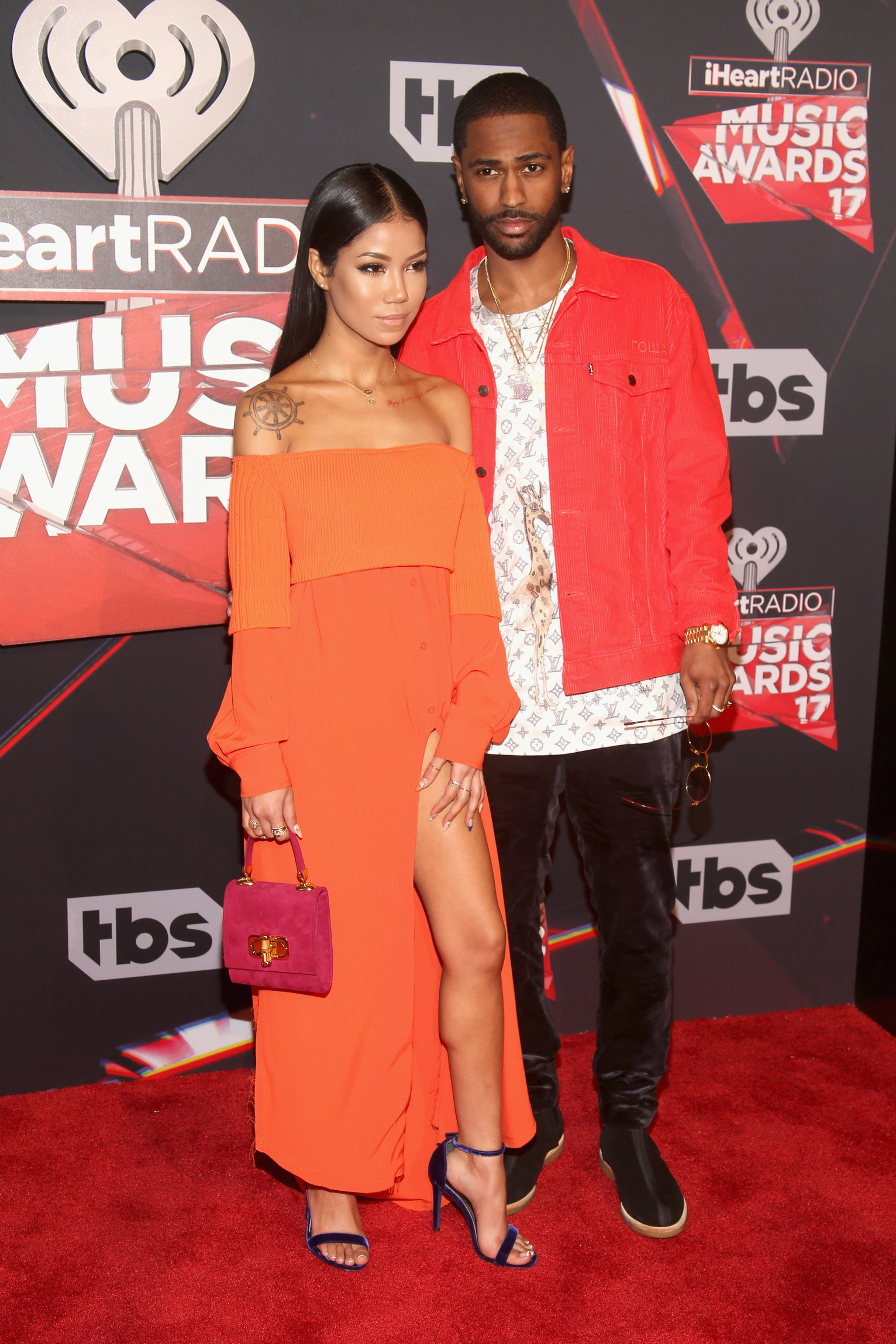 Iheart radio music awards red carpet big sean jhene aiko