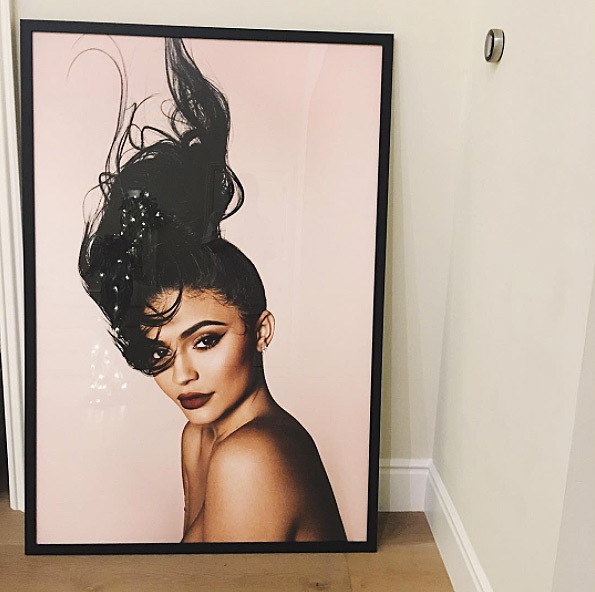 Kylie jenner framed photo