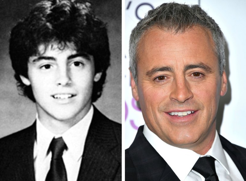 Matt leblanc yearbook photo then and now