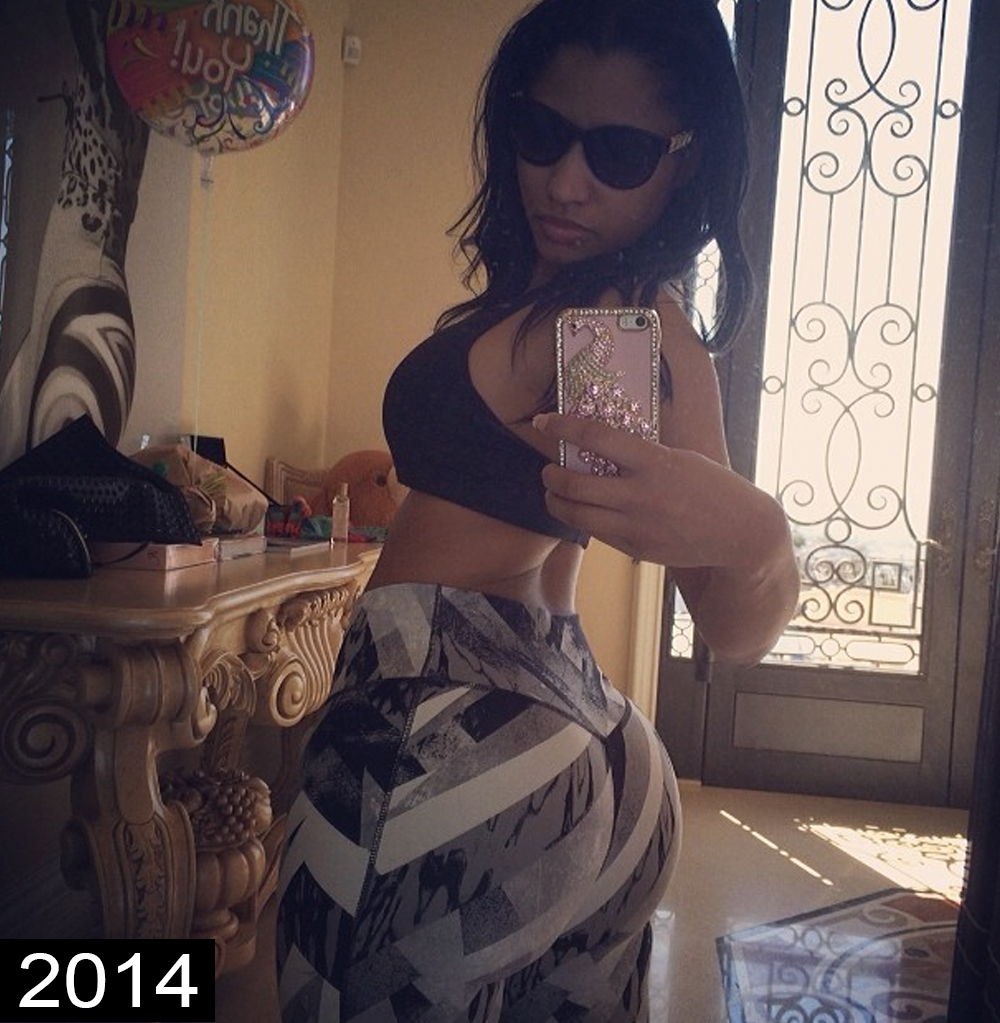 Nicki minaj butt drop 2014