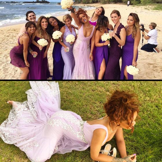 Rihanna bridesmaid