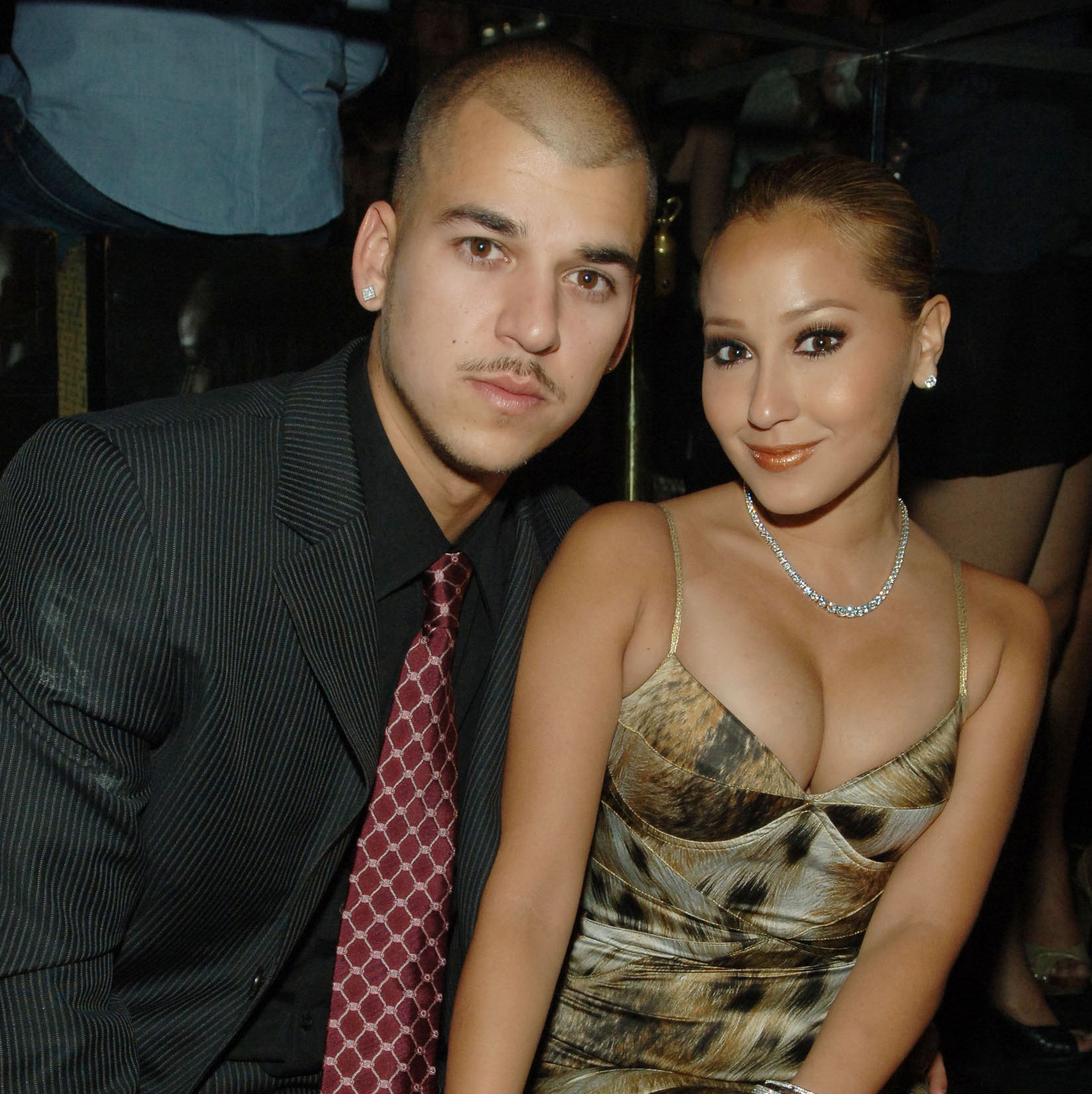 rob kardashian adrienne bailon getty images rob kardashian adrienne bailon getty images