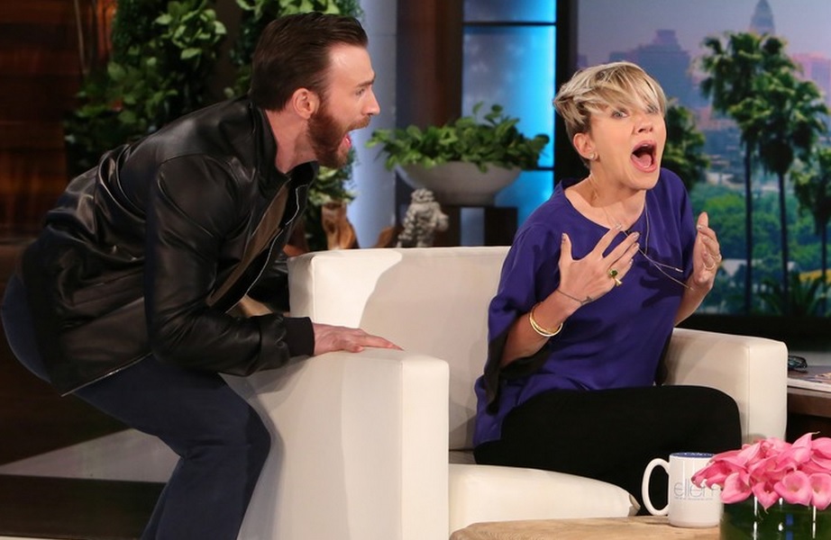 Scarlett johansson scared on ellen