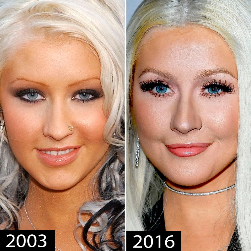 Christina aguilera eyebrows