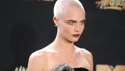 Cara delevinge bald