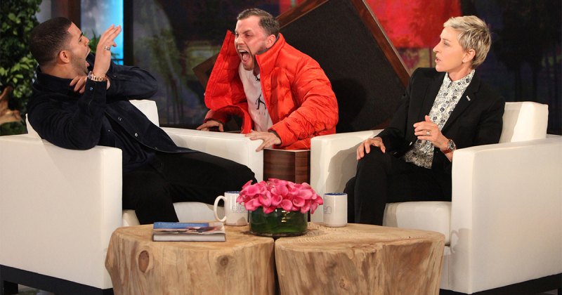 Ellen scares drake