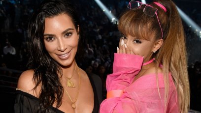 Kim kardashian ariana grande concert
