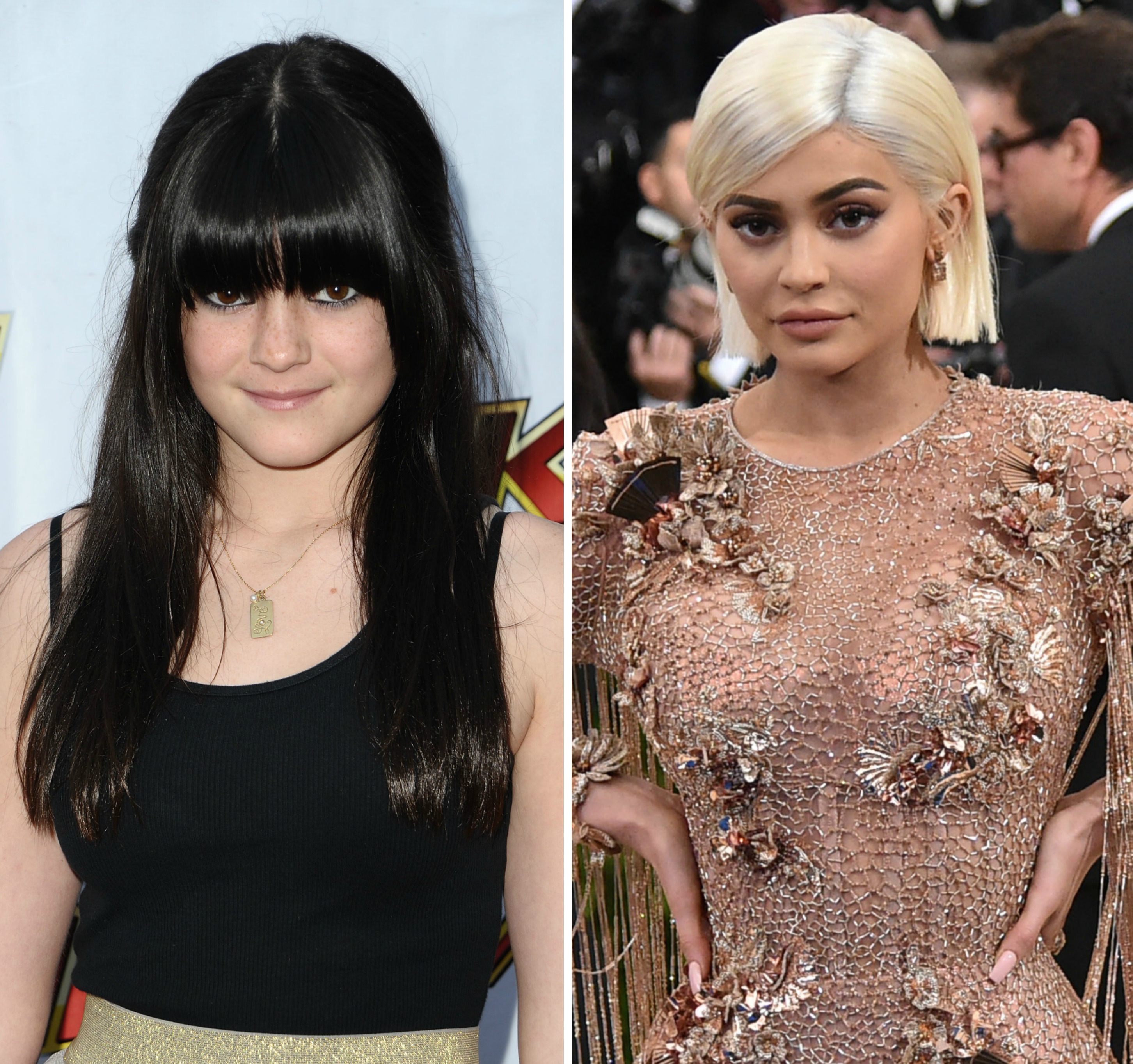 Kylie jenner first red carpet vs 2017