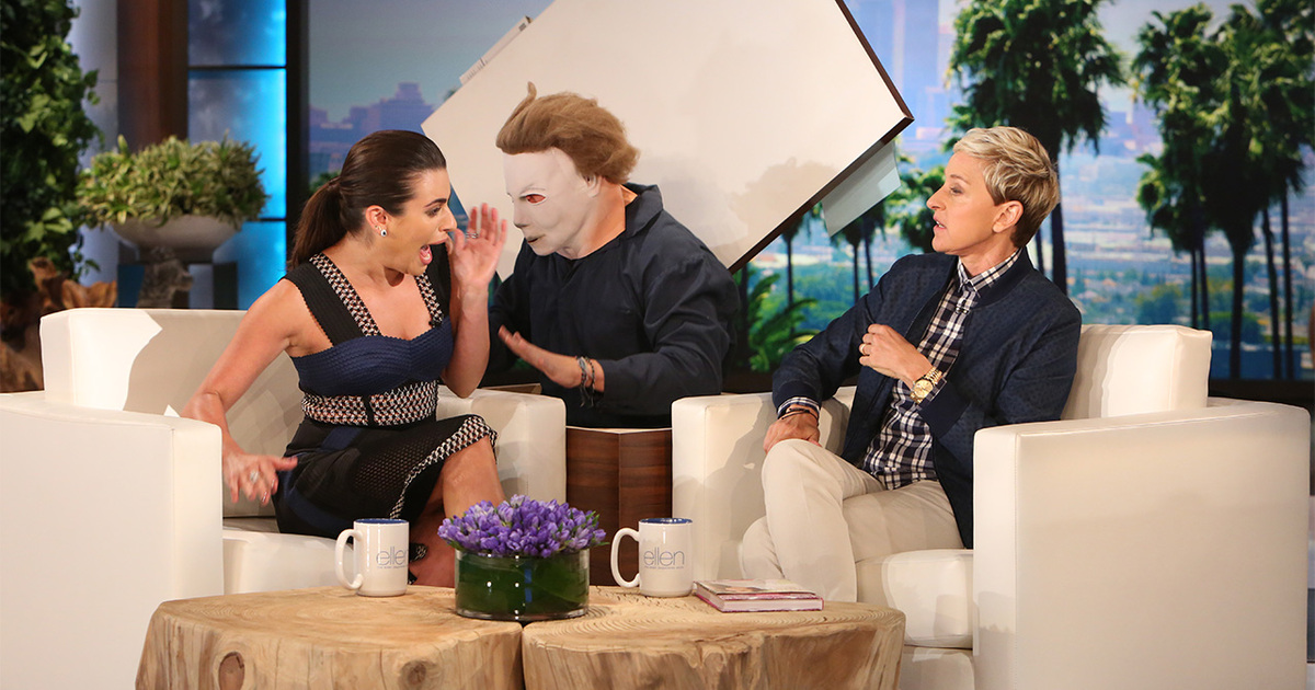 Lea michele scared on ellen