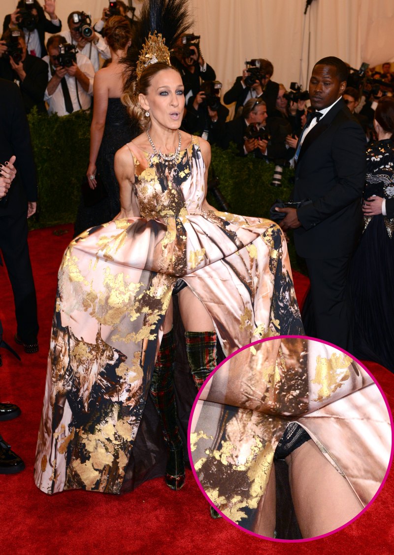 Sjp met gala malfunction