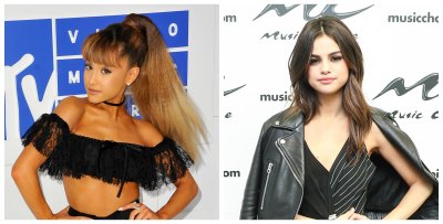 ariana and selena - getty images