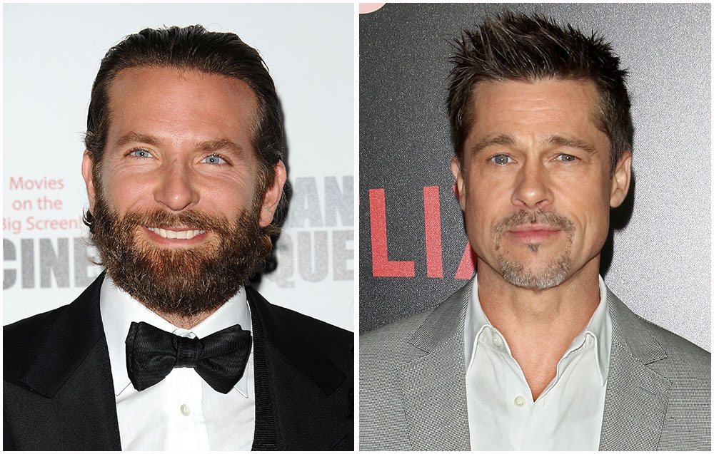 Bradley cooper photobombs brad pitt