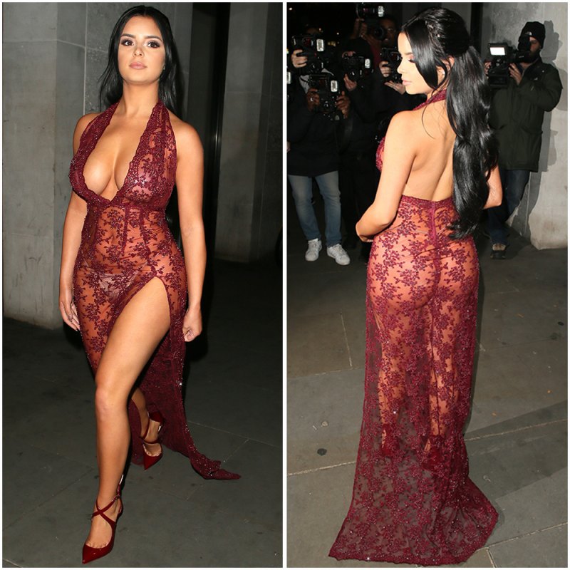 Demi Rose Her Best Sheer In Shows Dress Big Booty A Mawby