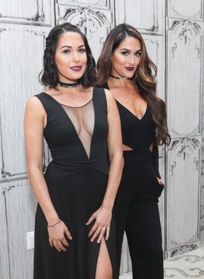nikki and brie bella - getty images