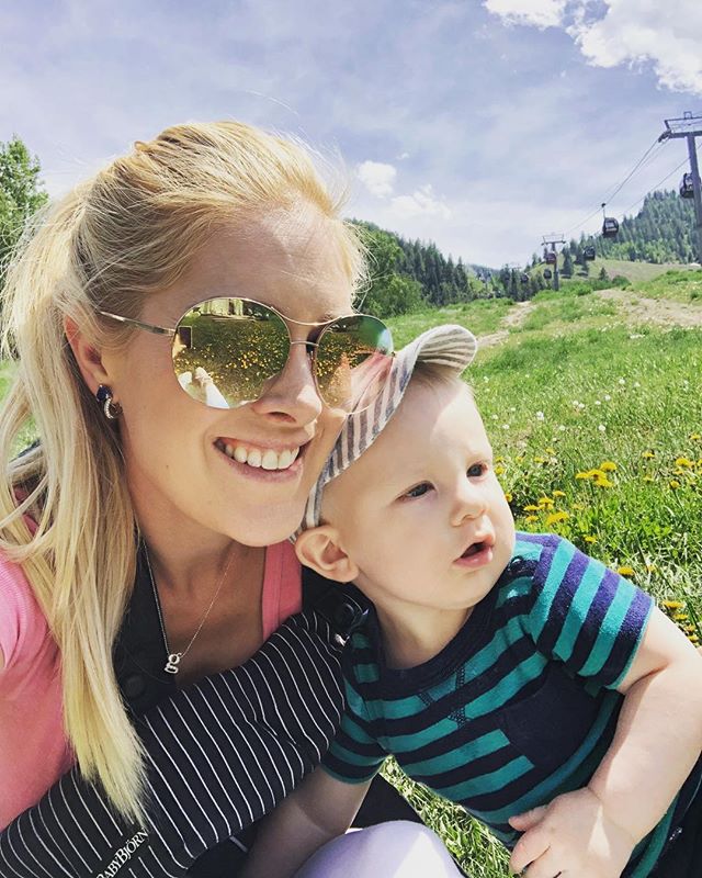 Heidi Montag Takes Selfie With Son Gunnar While Hanging Outside
