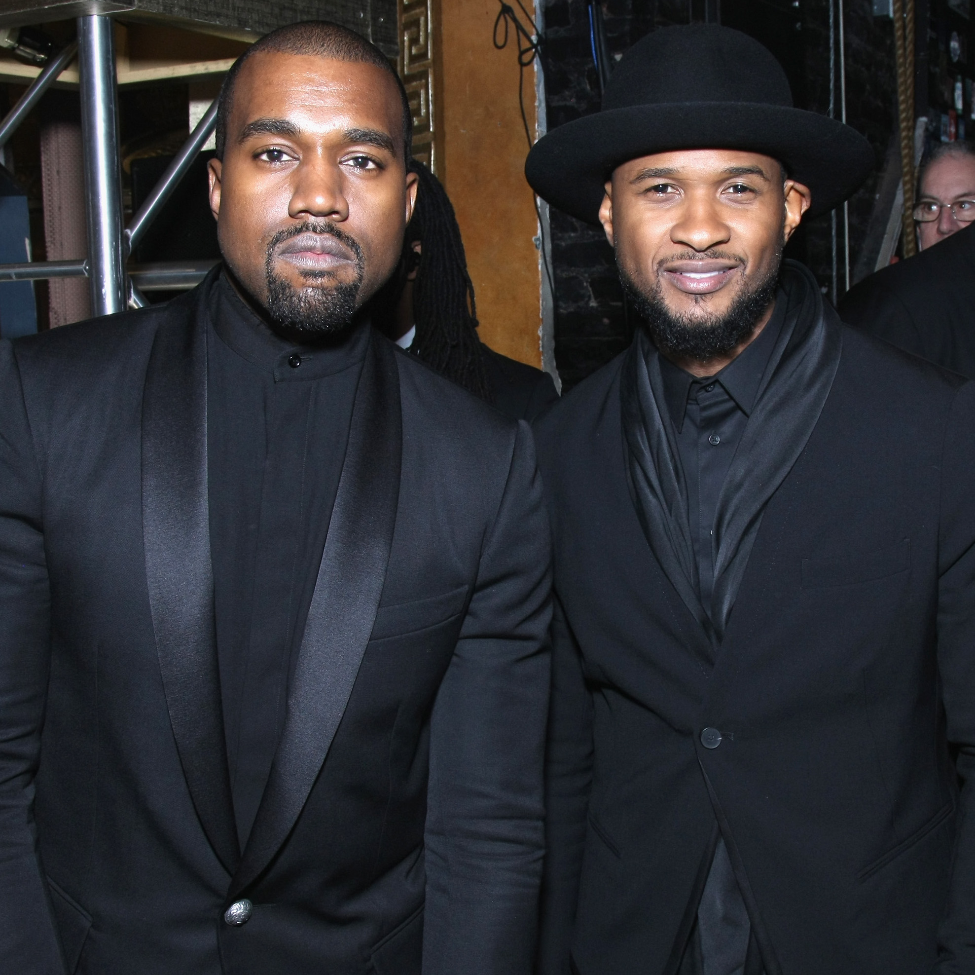 kanye west usher getty images