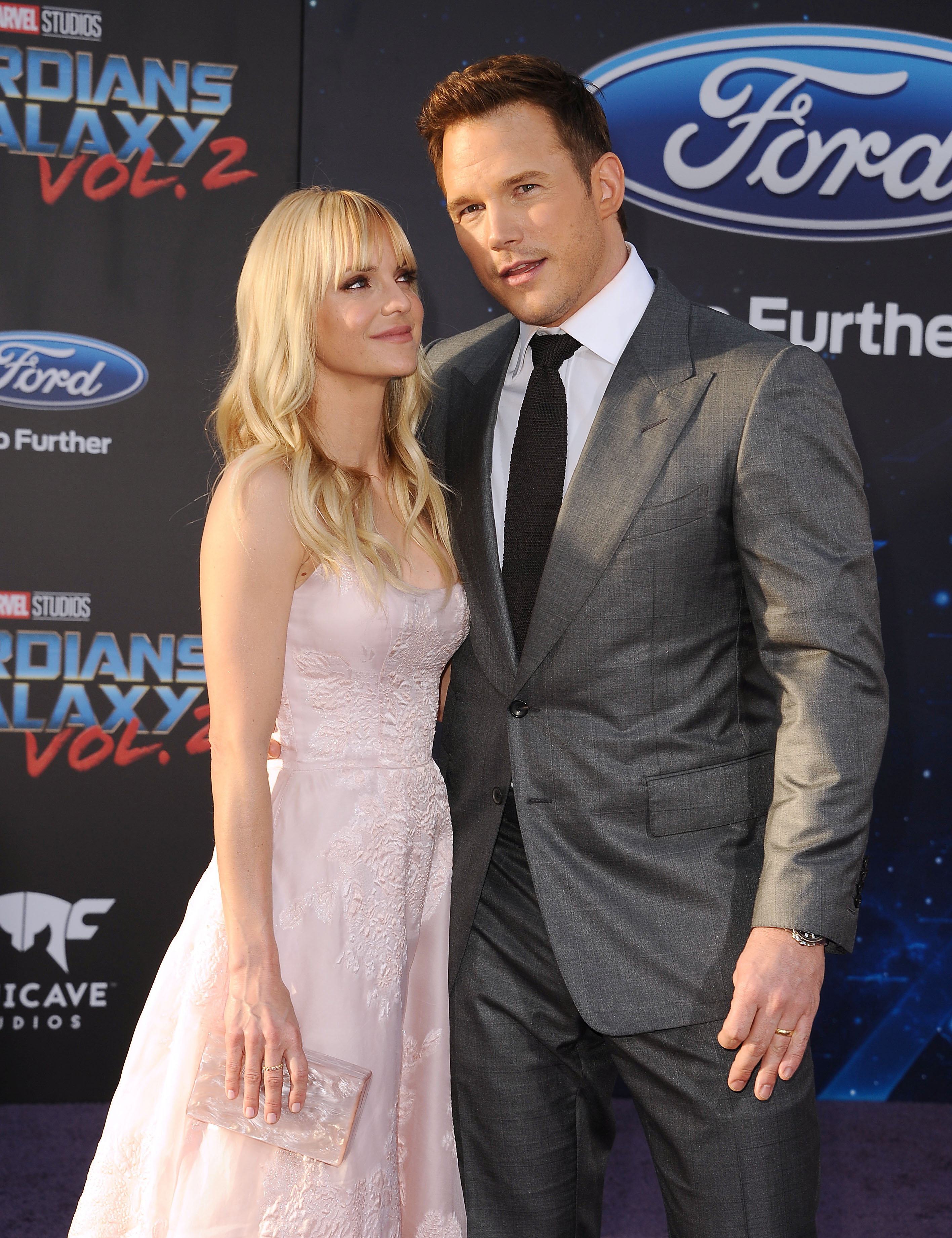 anna faris and chris pratt - getty