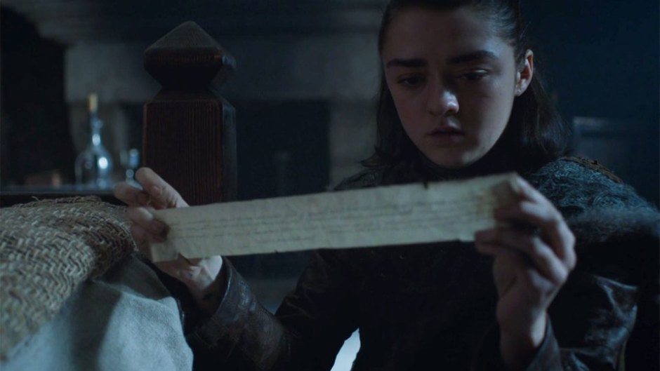 Arya sansa letter