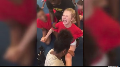 Cheerleader forced split