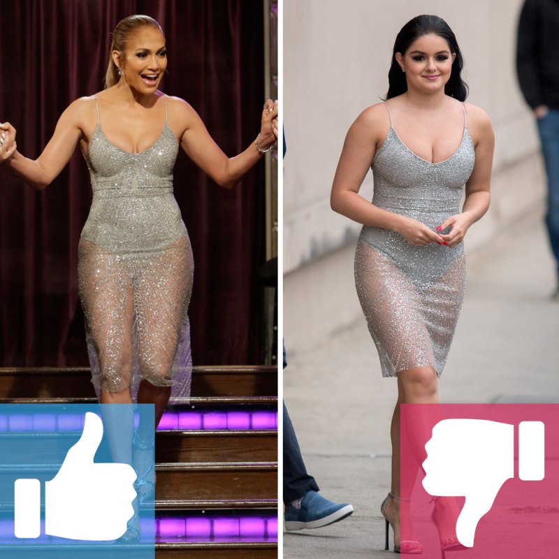 Jennifer lopez ariel winter same outfit
