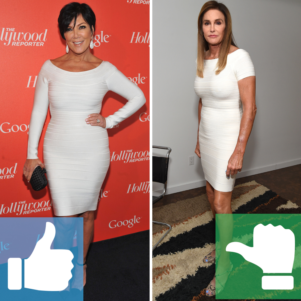 Kris caitlyn jenner same dress