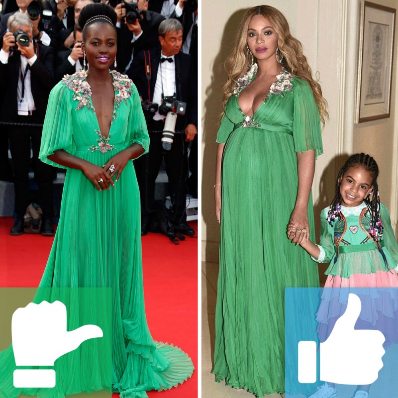 Lupita beyonce same outfit